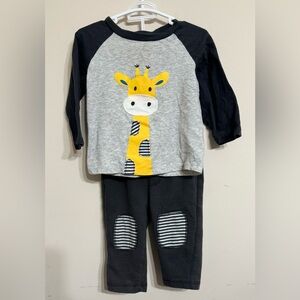 First Impressions | 2 Piece Baby Boys Jogger & Long Sleeve Shirt Set | 6-9 Mths